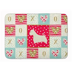 19 x 27 in. Westie Love Machine Washable Memory Foam Mat