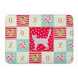 19 x 27 in. Burmilla Cat Love Machine Washable Memory Foam Mat