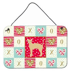 CK5621DS812 8 x 12 in. German Rex No.2 Cat Love Wall or Door Hanging Prints
