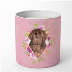10 oz Newfoundland Pink Flowers Decorative Soy Candle
