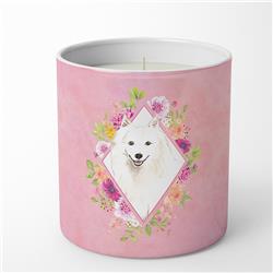 10 oz Japanese Spitz Pink Flowers Decorative Soy Candle