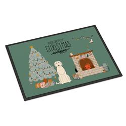 CK7628JMAT 24 x 36 in. Irish Wolfhound Christmas Everyone Indoor or Outdoor Mat