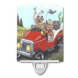 6 x 4 in. Cairn Terrier On the Move Ceramic Night Light