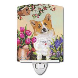 6 x 4 in. Corgi Sunshine Ceramic Night Light