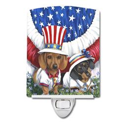 6 x 4 in. Dachshund USA Ceramic Night Light