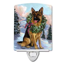 6 x 4 in. German Shepherd Christmas Honor Ceramic Night Light