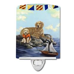 6 x 4 in. Golden Retriever Retreat Ceramic Night Light