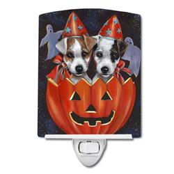 6 x 4 in. Jack Russell Terrier Halloween Ceramic Night Light