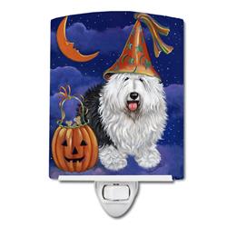 PPP3118CNL 6 x 4 in. Old English Sheepdog Halloween Ceramic Night Light