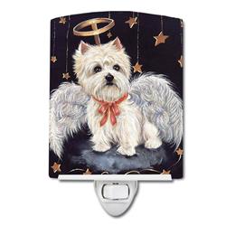 6 x 4 in. Westie Christmas Angel Ceramic Night Light