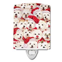 6 x 4 in. Westie Christmas a Plenty Ceramic Night Light