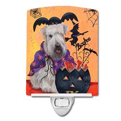 6 x 4 in. Wheaten Terrier Halloween Ceramic Night Light