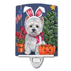 6 x 4 in. Westie for All Seasons Ceramic Night Light