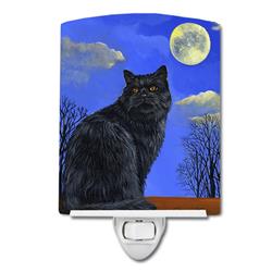6 x 4 in. Black Cat Hocus Pocus Halloween Ceramic Night Light
