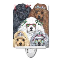 6 x 4 in. Poodle Oodles Ceramic Night Light