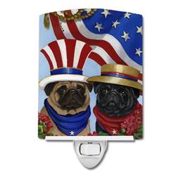 6 x 4 in. Pug USA Ceramic Night Light