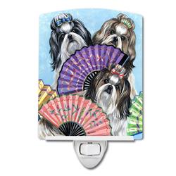 6 x 4 in. Shih Tzu Top Fans Ceramic Night Light
