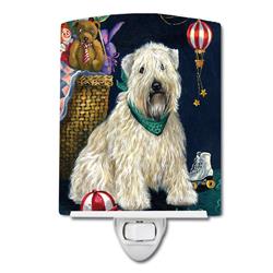 6 x 4 in. Wheaten Terrier Playroom Ceramic Night Light