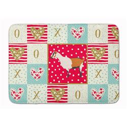 19 x 27 in. Alpine Goat Love Machine Washable Memory Foam Mat