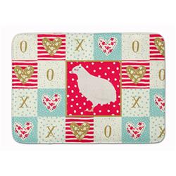 19 x 27 in. Texas Quail Love Machine Washable Memory Foam Mat