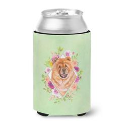 Chow Chow No.1 Green Flowers Can or Bottle Hugger