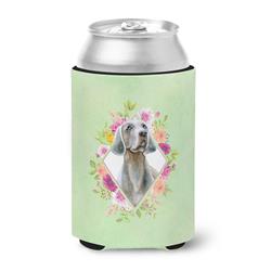 Weimaraner Green Flowers Can or Bottle Hugger
