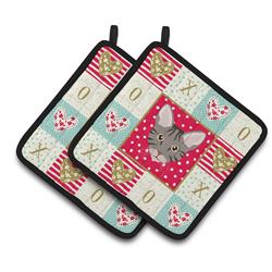 CK5138PTHD 7.5 x 7.5 in. Ocicat Cat Love Pair of Pot Holders