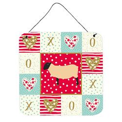 6 x 6 in. Suffolk Sheep Love Wall or Door Hanging Prints