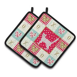 CK5571PTHD 7.5 x 7.5 in. Burmilla Cat Love Pair of Pot Holders
