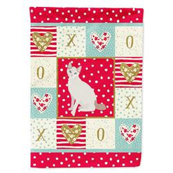 11 x 0.01 x 15 in. Korean Bobtail Cat Love Garden Flag