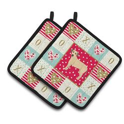 CK5891PTHD 7.5 x 7.5 in. Sato Dog Love Pair of Pot Holders