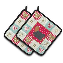 CK5900PTHD 7.5 x 7.5 in. Yorkshire Terrier No.1 Love Pair of Pot Holders