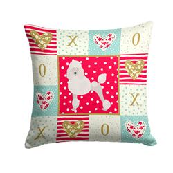 14 x 3 x 14 in. Poodle Love Fabric Decorative Pillow