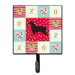 4.25 x 1 x 7 in. Rottweiler Love Leash or Key Holder