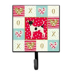 4.25 x 1 x 7 in. Toy Fox Terrier Love Leash or Key Holder