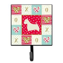 4.25 x 1 x 7 in. Westie Love Leash or Key Holder