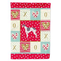28 x 0.01 x 40 in. Greyhound Love Canvas House Flag