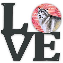 Picture of Carolines Treasures BB9725WALV 11.5 x 11.75 in. Alaskan Malamute Love Metal Artwork Wall Decor