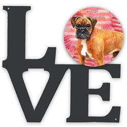 Picture of Carolines Treasures BB9727WALV 11.5 x 11.75 in. German Boxer Love Metal Artwork Wall Decor