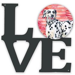 Picture of Carolines Treasures BB9740WALV 11.5 x 11.75 in. Dalmatian Love Metal Artwork Wall Decor