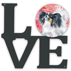 11.5 x 11.75 in. Papillon Love Metal Artwork Wall Decor