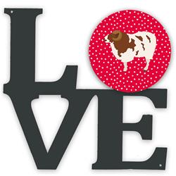 11.5 x 11.75 in. Jacob Sheep Love Metal Artwork Wall Decor