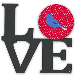 11.5 x 11.75 in. Bunting Love Metal Artwork Wall Decor