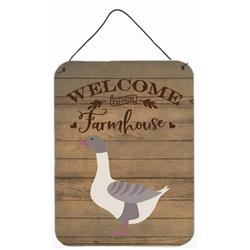 12 x 16 in. Buff Grey Back Goose Welcome Wall or Door Hanging Prints