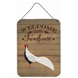 12 x 16 in. Silver Pheasant Welcome Wall or Door Hanging Prints