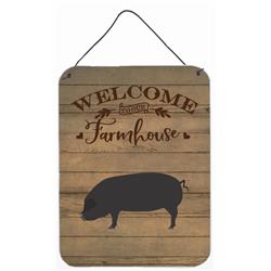 12 x 16 in. Devon Large Black Pig Welcome Wall or Door Hanging Prints