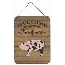 12 x 16 in. Mini Miniature Pig Welcome Wall or Door Hanging Prints