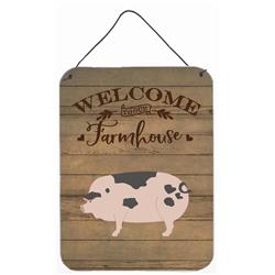 12 x 16 in. Gloucester Old Spot Pig Welcome Wall or Door Hanging Prints