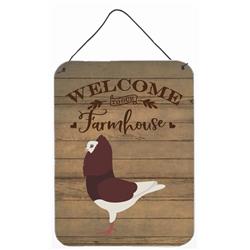 12 x 16 in. Capuchin Red Pigeon Welcome Wall or Door Hanging Prints