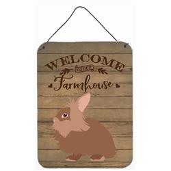 12 x 16 in. Lionhead Rabbit Welcome Wall or Door Hanging Prints